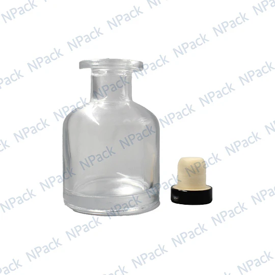 FRASCO MIKADO TRANS 150 ML 10 VARILLAS NEGRO - FRM0009