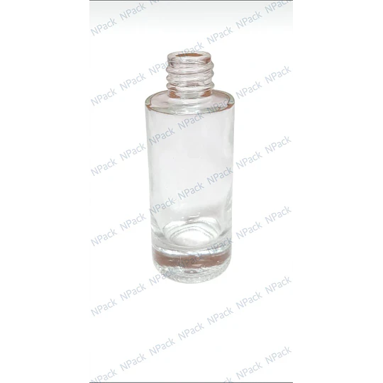 BOTELLA VIDRIO TUB 30ML TRANSPARENTE 18/410 - BOV0019