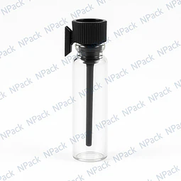 FRASCO VIDRIO VIAL C/ NEGRO 2ML  - VIA1006