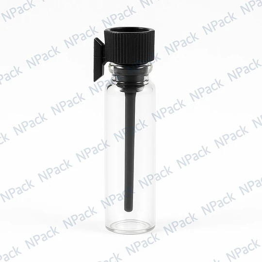 FRASCO VIDRIO VIAL C/ NEGRO 2ML  - VIA1006