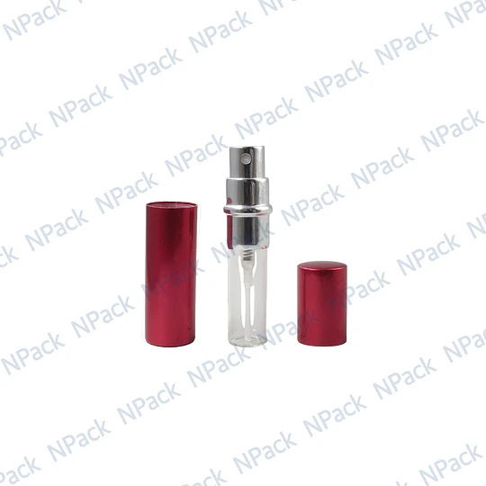 FRASCO PERFUMERO METALICO ROJO 5ML - FRC1081