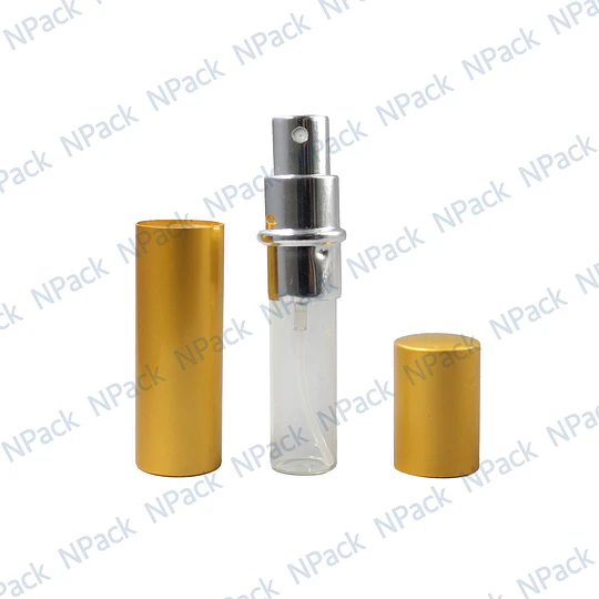 FRASCO PERFUMERO METALICO DORADO 10ML - FRC1085