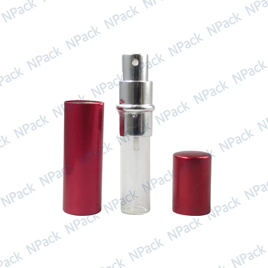 FRASCO PERFUMERO METALICO ROJO 10ML - FRC1086