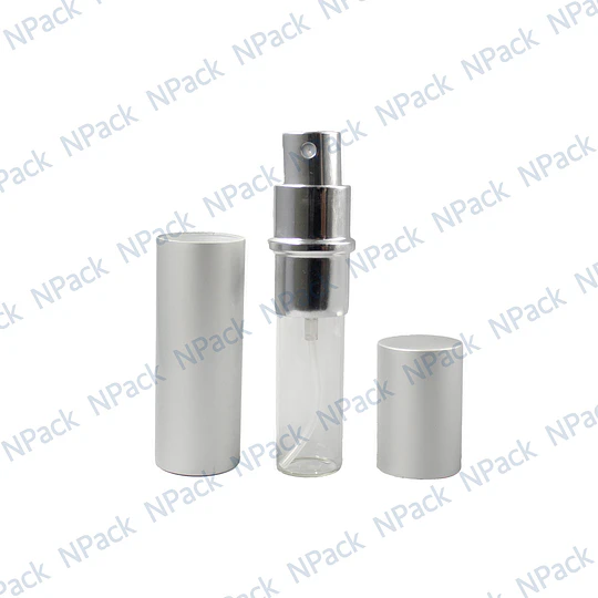 FRASCO PERFUMERO METALICO PLATEADO 10ML - FRC1088