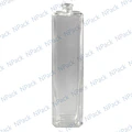 BOTELLA VIDRIO CUADRADA GRIM 120ML TRANSPARENTE 15MM - BOV3008