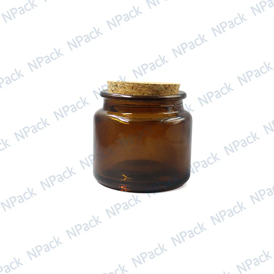FRASCO TAPA CORCHO 90 ML COLOR CAFE - FRC1254