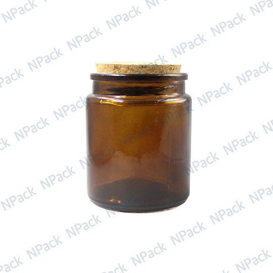 FRASCO TAPA CORCHO 200 ML COLOR CAFE - FRC1257