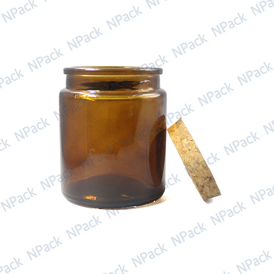 FRASCO TAPA CORCHO 200 ML COLOR CAFE - FRC1257