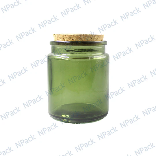 FRASCO TAPA CORCHO 200 ML COLOR VERDE - FRC1256