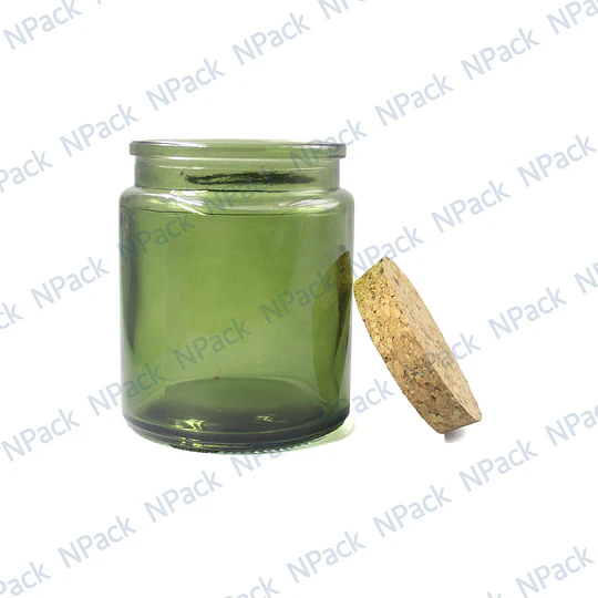 FRASCO TAPA CORCHO 200 ML COLOR VERDE - FRC1256