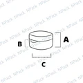 TAPA 24/410 FLIT-TOP1 BLANCA RIB - TAP1024