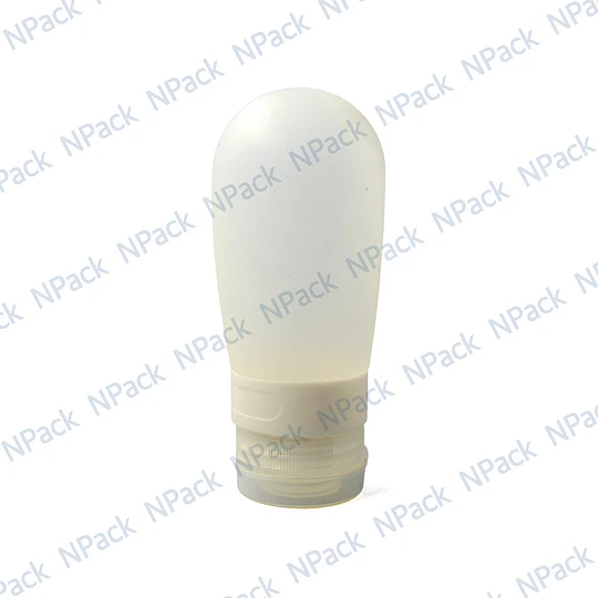 FRASCO SILICONA REDONDO TRANSPARENTE 80ML - frc1159