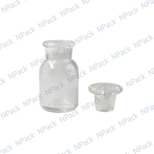 FRASCO TAPON VIDRIO TRANSPARENTE 30ML - FRC1163