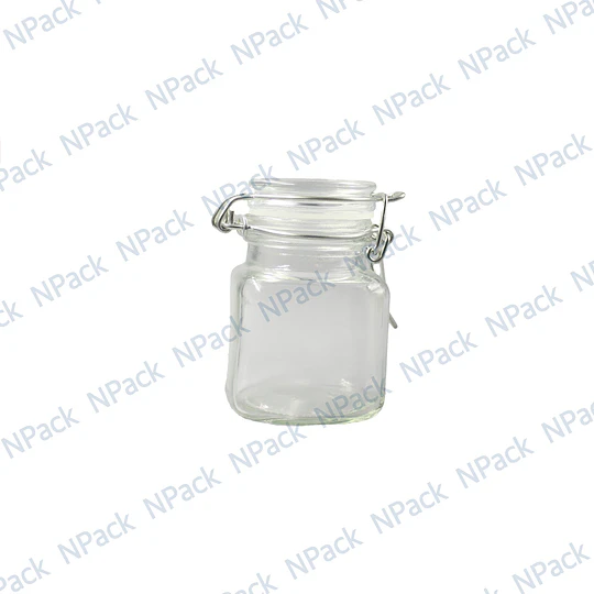 FRASCO VIDRIO TRANSPARENTE 80ML CUADRADO - FRV0002