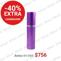 FRASCO PERFUMERO METALICO PURPURA 10ML - FRC1208