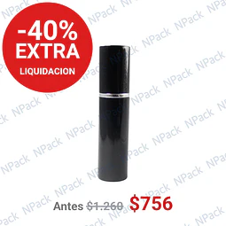 FRASCO PERFUMERO METALICO NEGRO 10ML - FRC1084