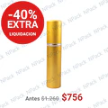 FRASCO PERFUMERO METALICO DORADO 10ML - FRC1085