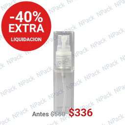 PD_FRASCO PERFUMERO ACRILICO C/SPRAY TRANSPARENTE 18ML - FRC1112