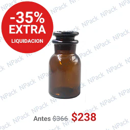 FRASCO TAPON VIDRIO CAFE 30ML - FRC1165