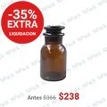 FRASCO TAPON VIDRIO CAFE 30ML - FRC1165