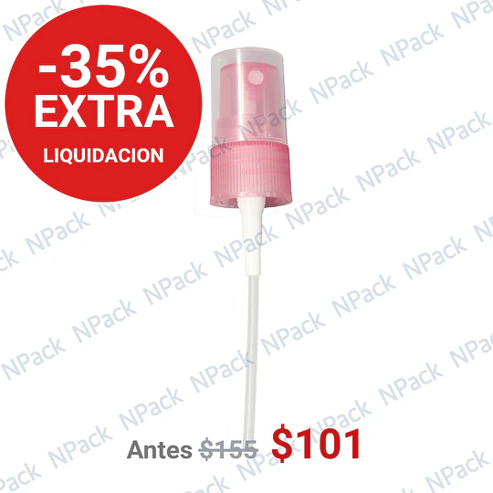 SPRAY BOTON 18/410 RIBETEADO TRANS/ROSA - SPR1005