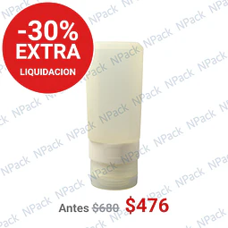 FRASCO SILICONA CUADR TRANSPARENTE 80ML - FRC1161