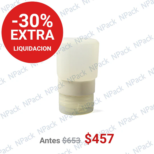 FRASCO SILICONA CUADR TRANSPARENTE 40ML - FRC1162