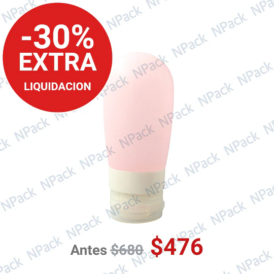 FRASCO SILICONA REDONDO ROS 80ML - FRC1168