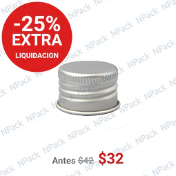 TAPA 24/415 ALUMINIO PLATEADO - TAP1076