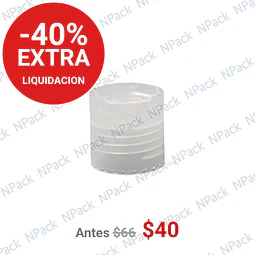 TAPA 24/410 PRESS TRANSPARENTE LISA - TAP1026
