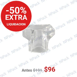 TAPA ENGRIMPAR 15MM RECTANGULAR TRANSPARENTE - TAP1093