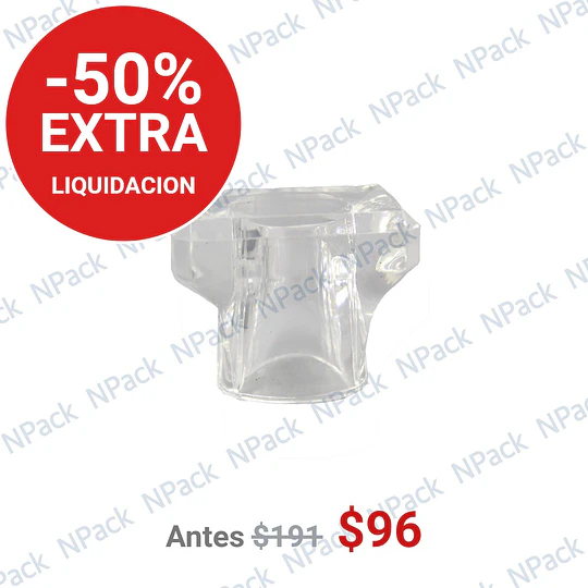TAPA ENGRIMPAR 15MM RECTANGULAR TRANSPARENTE - TAP1093