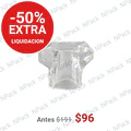 TAPA ENGRIMPAR 15MM RECTANGULAR TRANSPARENTE - TAP1093