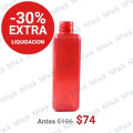 BOTELLA PET COL 100ML MOD 0063 ROJO 20/410 - BOT0046
