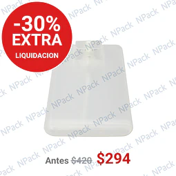 FRASCO PERFUMERO PLAST TARJ TRANSPARENTE 20ML - FRC1102