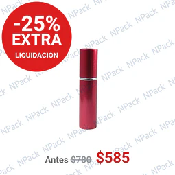 FRASCO PERFUMERO METALICO ROJO 5ML - FRC1081