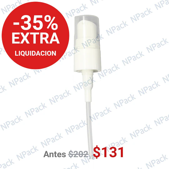 BOMBA CR02 C/TAPA 18/410 LISO BLANCO - BOM0026