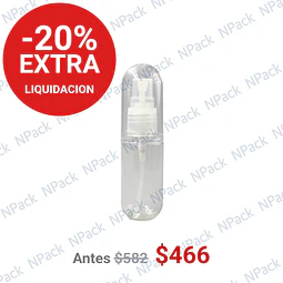 BOTELLA PET C/ SPRAY TRANSPARENTE 30 ML - BOT0083