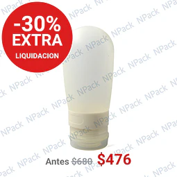 FRASCO SILICONA REDONDO TRANSPARENTE 80ML - frc1159
