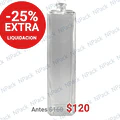 BOTELLA VIDRIO CUADRADA GRIM 120ML TRANSPARENTE 15MM - BOV3008