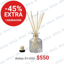 FRASCO MIKADO TRANS 150 ML 10 VARILLAS BEIGE - FRM0003