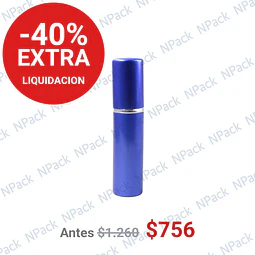 FRASCO PERFUMERO METALICO AZUL 10ML - FRC1087