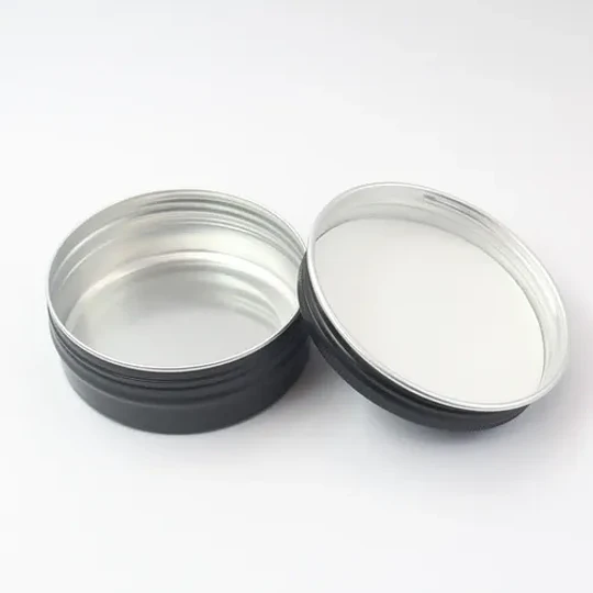 10x Frasco Aluminio Negro 60ml Frc1233 Negro