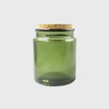10x Frasco Tapa Corcho 200 Ml Color Verde Frc1256