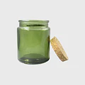 10x Frasco Tapa Corcho 200 Ml Color Verde Frc1256