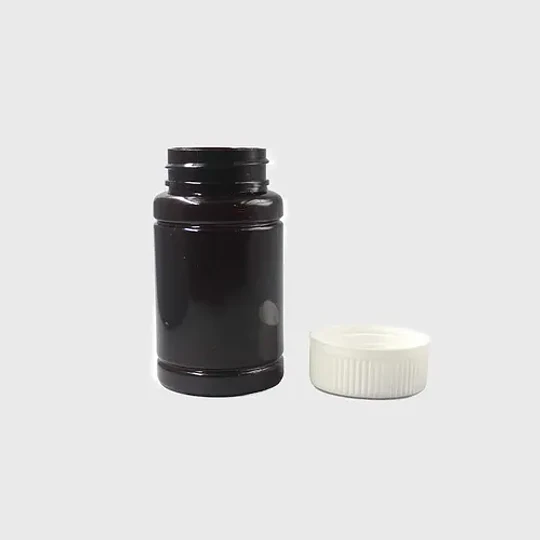 10x Frasco Pet Seg 100ml Cafe T/blan Frc1030