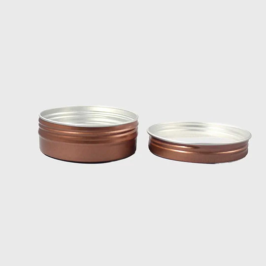 10x Frasco Aluminio C/tp Mod01 60ml Marron Frc1236