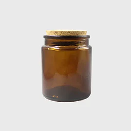 10x Frasco Tapa Corcho 200 Ml Color Cafe Frc1257