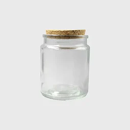 10x Frasco Tapa Corcho 200 Ml Color Trans Frc1258