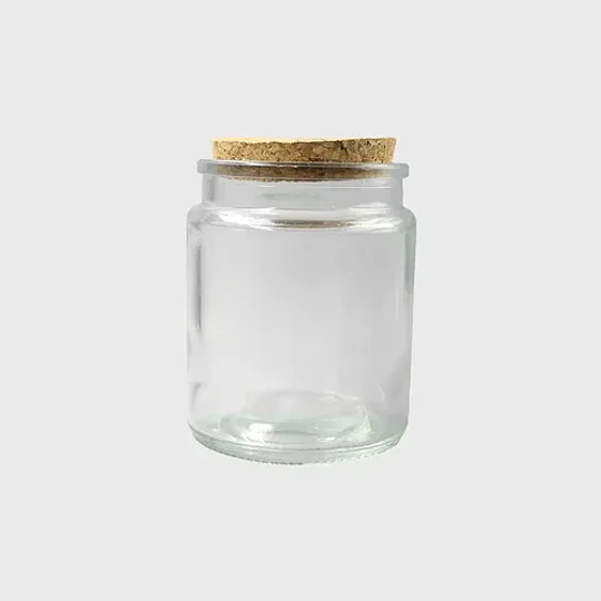 10x Frasco Tapa Corcho 200 Ml Color Trans Frc1258
